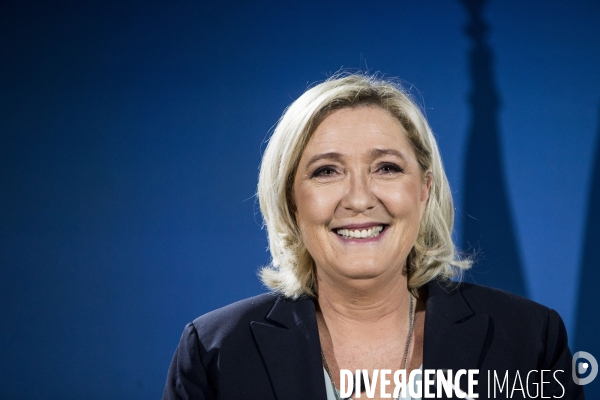 Meeting de Marine LE PEN pour les élections européennes.