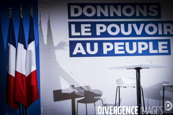 Meeting de Marine LE PEN pour les élections européennes.