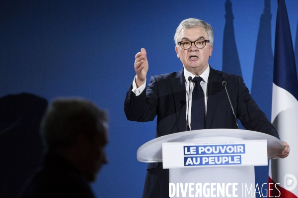 Meeting de Marine LE PEN pour les élections européennes.