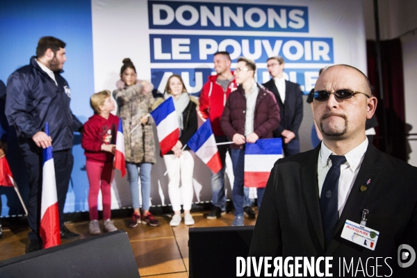 Meeting de Marine LE PEN pour les élections européennes.