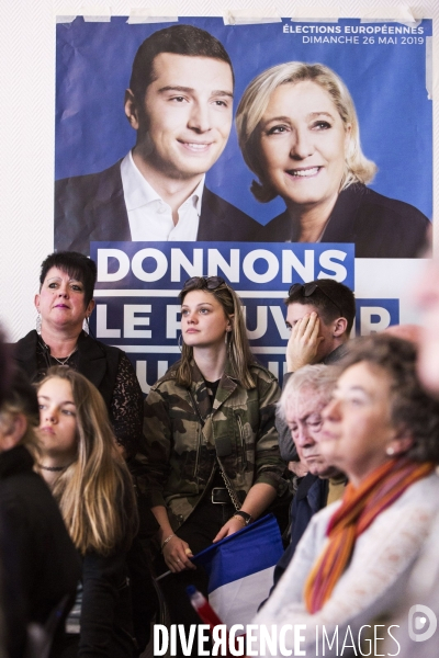 Meeting de Marine LE PEN pour les élections européennes.