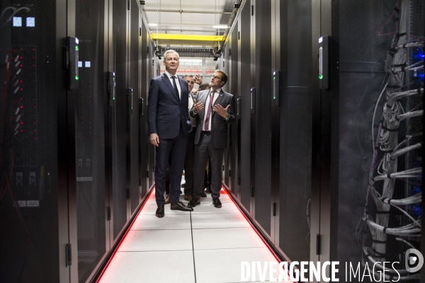 Bruno LE MAIRE inaugure le 8ème datacenter d  EQUINIX.