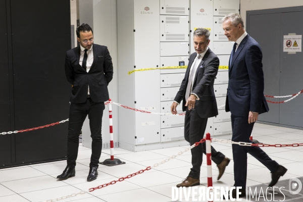 Bruno LE MAIRE inaugure le 8ème datacenter d  EQUINIX.