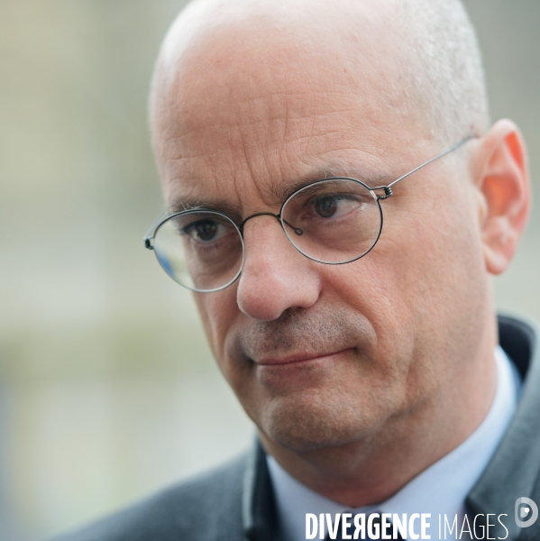 Déplacement de Jean Michel BLANQUER dans une école maternelle