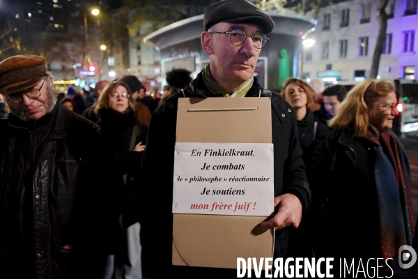 Manifestation contre l antisémitisme à Ménilmontant