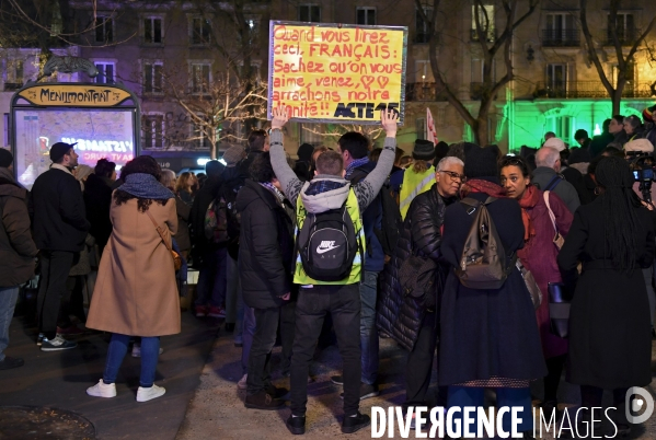 Manifestation contre l antisémitisme à Ménilmontant