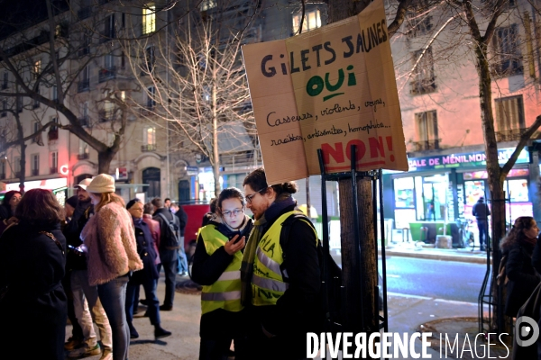 Manifestation contre l antisémitisme à Ménilmontant