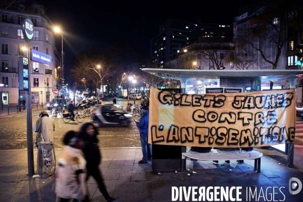Manifestation contre l antisémitisme à Ménilmontant