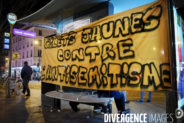 Manifestation contre l antisémitisme à Ménilmontant