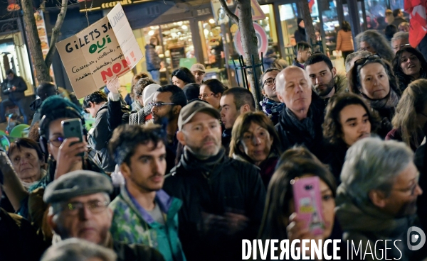 Manifestation contre l antisémitisme à Ménilmontant