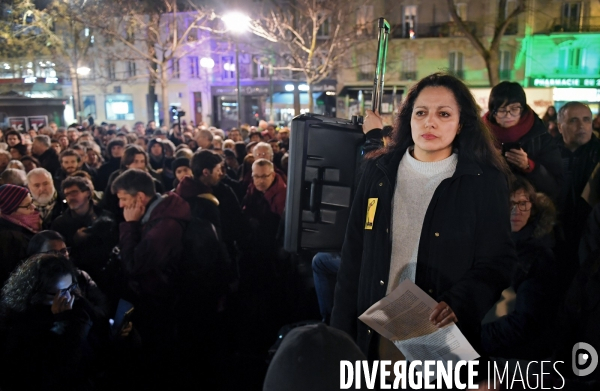 Manifestation contre l antisémitisme à Ménilmontant