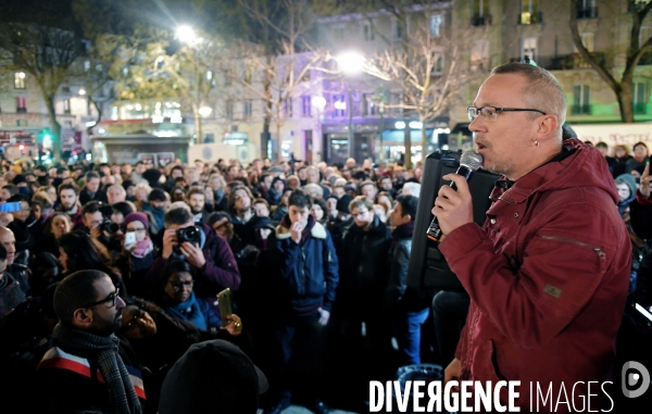 Manifestation contre l antisémitisme à Ménilmontant
