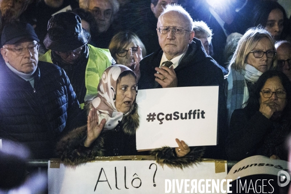 Rassemblement contre l antisémitisme à Paris.