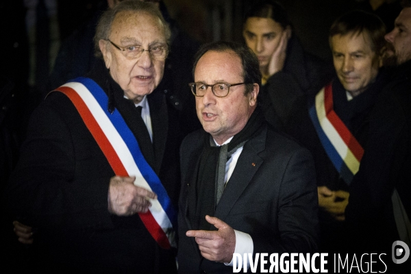 Rassemblement contre l antisémitisme à Paris.