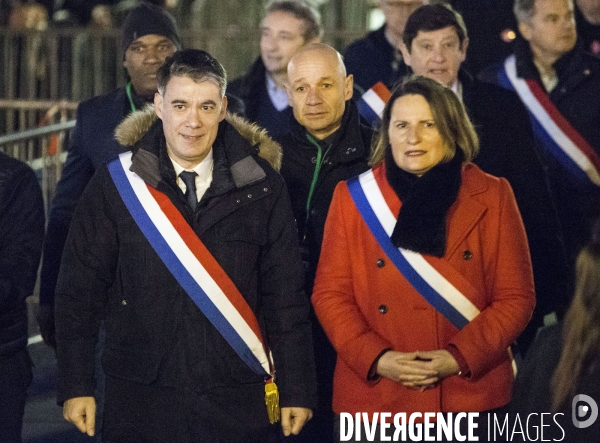 Rassemblement contre l antisémitisme à Paris.