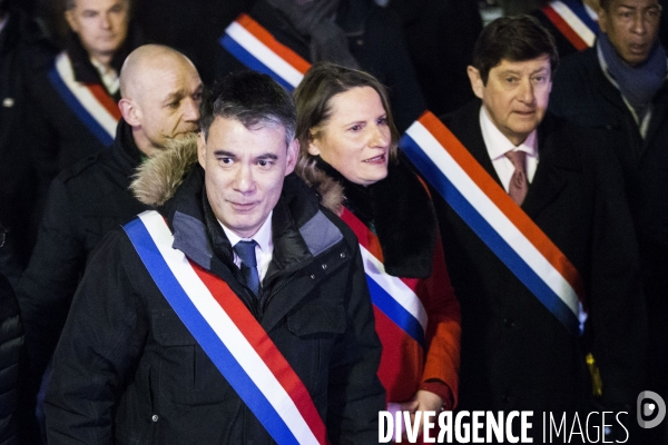 Rassemblement contre l antisémitisme à Paris.