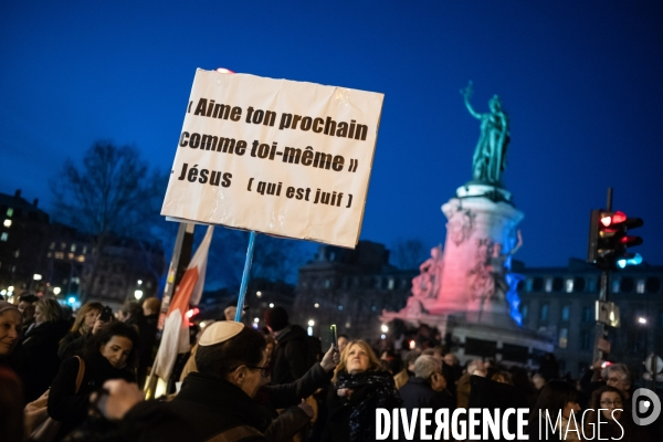 Rassemblement contre l antisémitisme