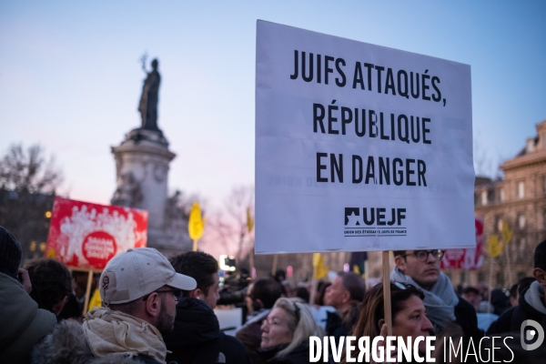 Rassemblement contre l antisémitisme