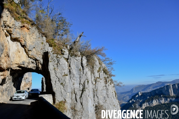 Chantier de securisation des routes du Vercors