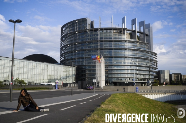 Soirée électorale au Parlement Européen de Strasbourg
