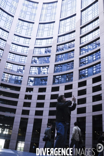 Soirée électorale au Parlement Européen de Strasbourg