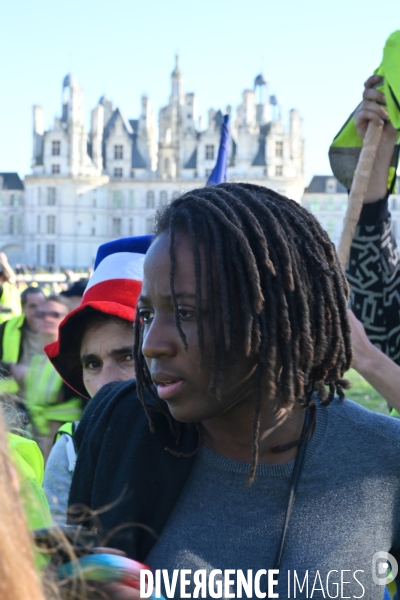 Les gilets jaunes au château de Chambord