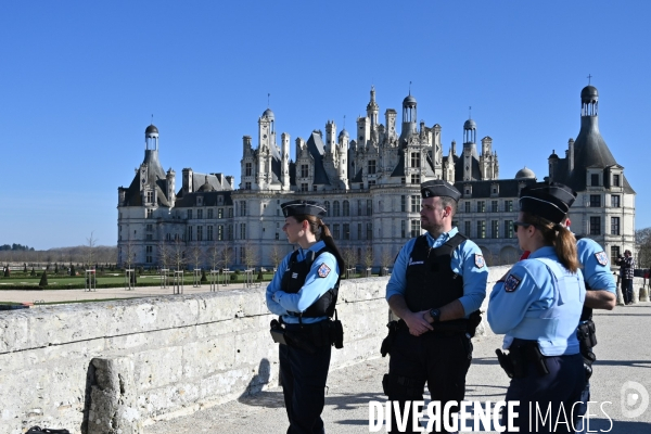 Les gilets jaunes au château de Chambord