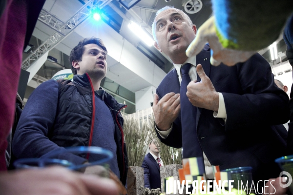 Mounir Mahjoubi et Didier Guillaume au Salon de l Agriculture 2019