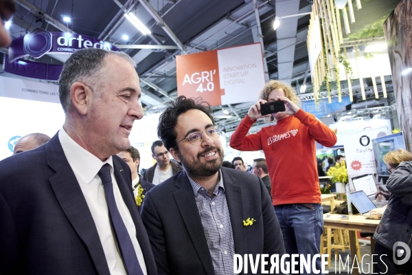 Mounir Mahjoubi et Didier Guillaume au Salon de l Agriculture 2019