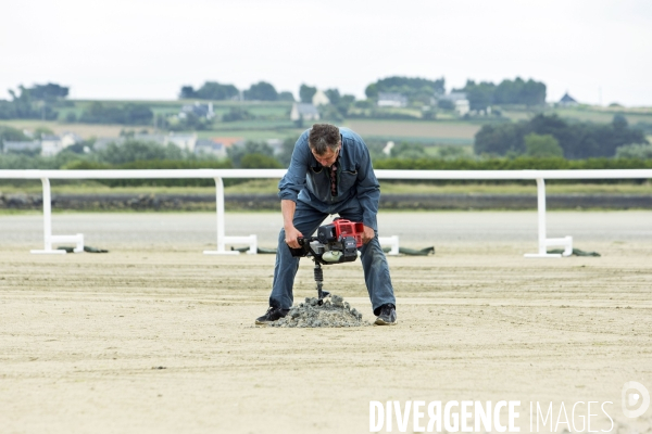 Courses hippiques sur plage à Plouescat