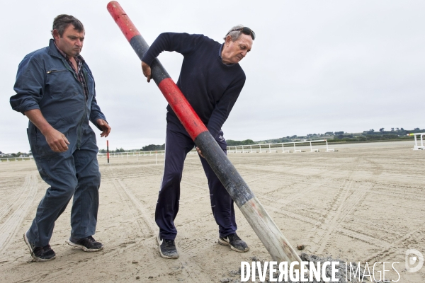 Courses hippiques sur plage à Plouescat