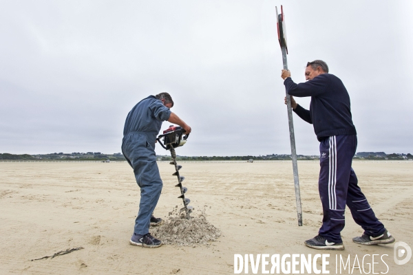 Courses hippiques sur plage à Plouescat