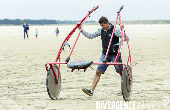 Courses hippiques sur plage à Plouescat