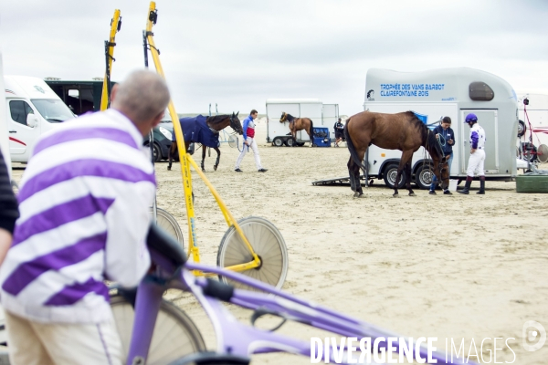 Courses hippiques sur plage à Plouescat
