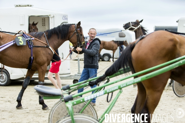 Courses hippiques sur plage à Plouescat