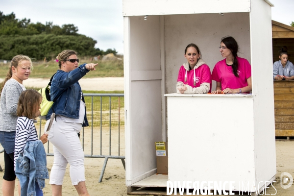 Courses hippiques sur plage à Plouescat