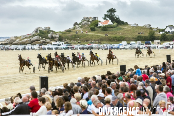 Courses hippiques sur plage à Plouescat