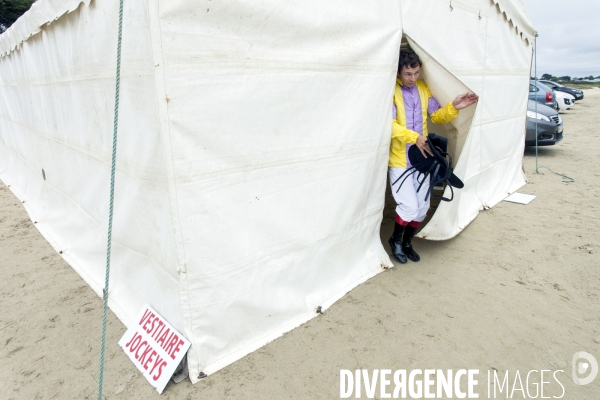 Courses hippiques sur plage à Plouescat