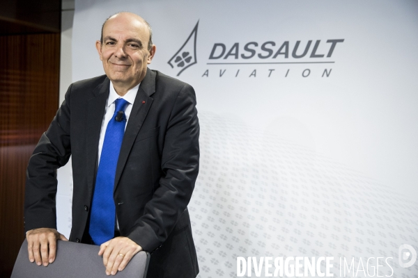 Conférence de presse d  Eric TRAPPIER, PDG de Dassault Aviation.