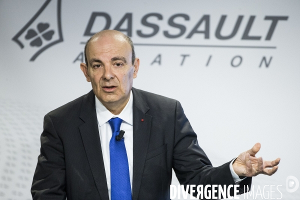 Conférence de presse d  Eric TRAPPIER, PDG de Dassault Aviation.