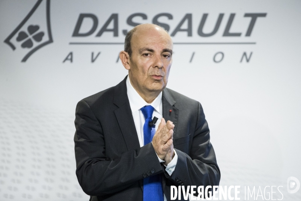 Conférence de presse d  Eric TRAPPIER, PDG de Dassault Aviation.