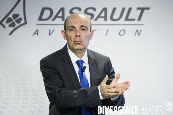 Conférence de presse d  Eric TRAPPIER, PDG de Dassault Aviation.