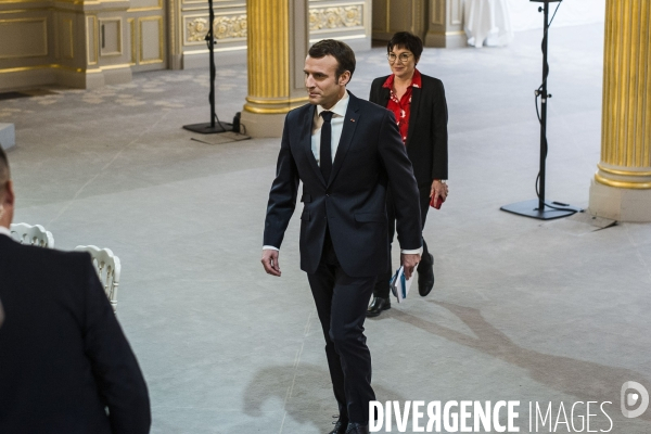Emmanuel Macron reçoit les maires d Outre-mer