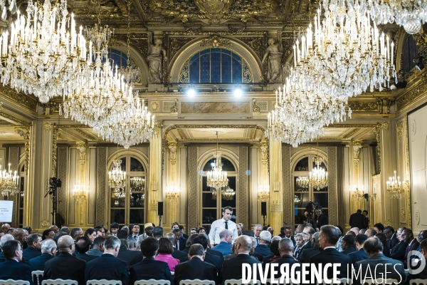 Emmanuel Macron reçoit les maires d Outre-mer