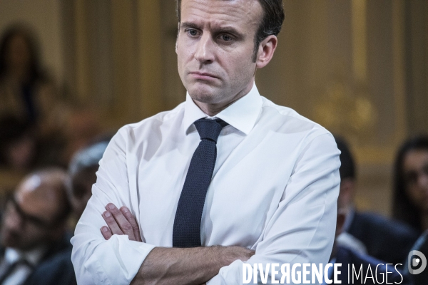 Emmanuel Macron reçoit les maires d Outre-mer