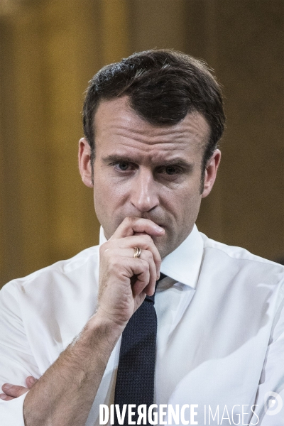 Emmanuel Macron reçoit les maires d Outre-mer