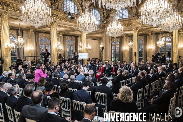 Emmanuel Macron reçoit les maires d Outre-mer