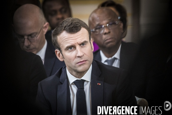 Emmanuel Macron reçoit les maires d Outre-mer