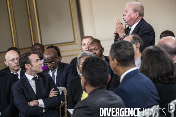 Emmanuel Macron reçoit les maires d Outre-mer