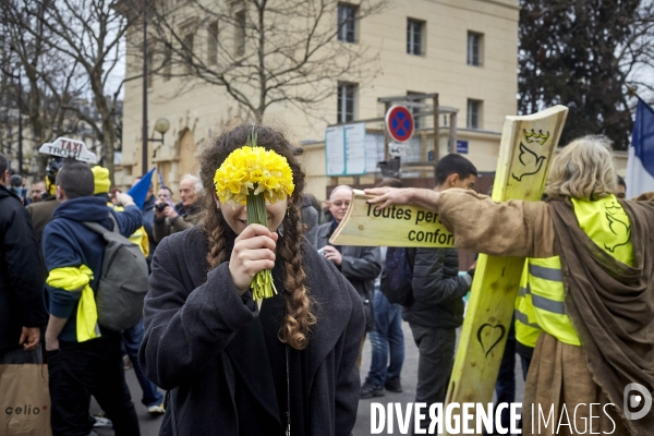 Manifestation Gilets Jaunes Denfert Rochereau Paris